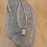 GREY JASPER STONE PENDANT NECKLACE